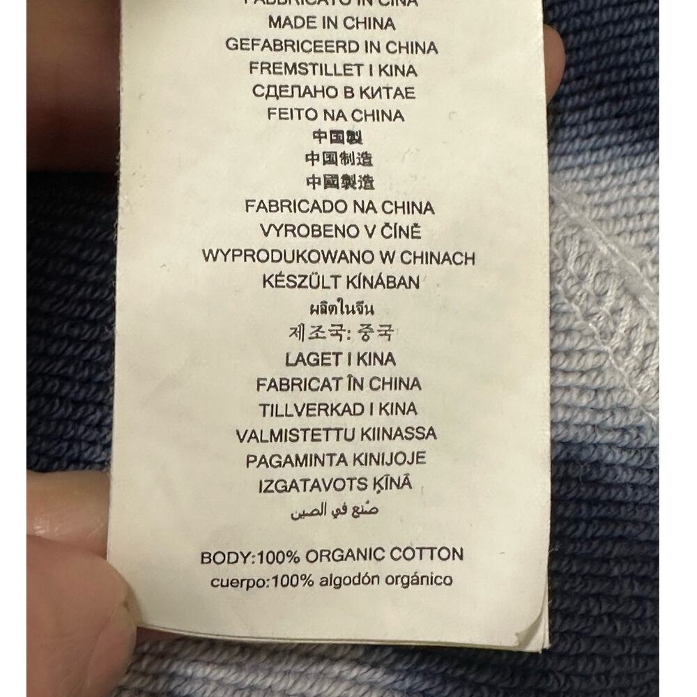 Michael Kors blue white tie dye organic cotton short sleeves dress size XL - Picture 4 of 12